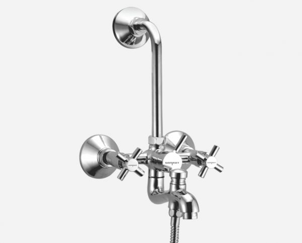 Three-In-One Wall Mixer With L Bend