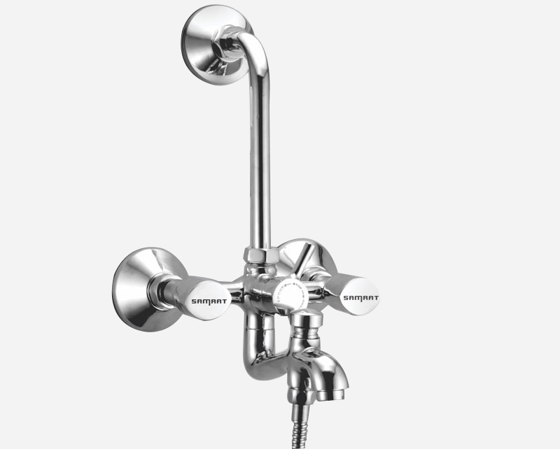 Three-In-One Wall Mixer With L Bend