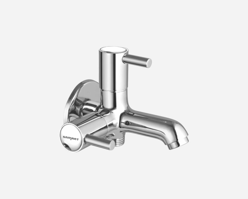 Two Way Bib Cock with Flange
