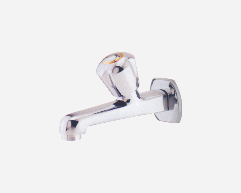 Bib cock long with flange